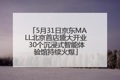 5月31日京东MALL北京首店盛大开业 30个沉浸式智能体验馆持续火爆